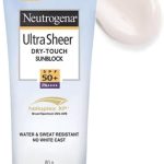 نيوتريجينا واقي شمس الترا شير دراي تاتش بعامل حماية من الشمس 50+ (لون ابيض، 80 غرام))