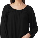 بلوزة سادة بقصة عادية للنساء من اف واي ال تي ار (FYLSS23WKT-007)