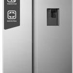 هايسينس ثلاجة HS91518D3، 670 لتر جنبا إلى جنب مع موزع مياه، ضاغط عاكس، تقنية نو فروست، فضي، ضمان 10 سنوات من الشركة المصنعة