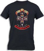 Ay Cabron™ G... And Roses | Rock Band | Guns n' R... Appetite For Destruction تي شيرت قطني للرجال