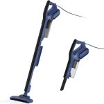 مكنسة كهربائية محمولة 2 في 1 DX810 من ديرما مع فلتر هيبا بقوة شفط 16000 باسكال، بطانية شفط قوية للغبار من ثلاث طبقات سعة 0.8 لتر للغبار | انبوب من الستانلس ستيل بقوة 600 واط