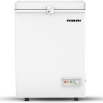 فريزر افقي سعة 150 لتر بلون ابيض من نيكاي مع ضمان لمدة عام، موديل NCF150N5/N7