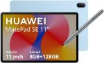 هواوي ميت باد اس اي 11 انش 11 انش واي فاي فقط 8GB + 128GB ازرق كريستال، ام بن لايت في صندوق