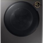 غسالة ومجفف من سامسونج بسعة 8 كجم مع غسيل بالهواء وتنظيف الاسطوانة ونقع الفقاعات، ضمان 20 سنة على محرك عاكس رقمي