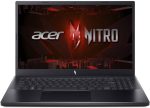 ايسر لابتوب العاب نيترو في 15 بشاشة 15.6 انش FHD IPS 144Hz ومعالج انتل كور i7-13620H وذاكرة RAM 16GB وSSD 512GB وبطاقة رسومات انفيديا جيفورس RTX 4050 6GB وكيبورد انجليزي باضاءة خلفية وويندوز 11، اسود