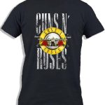 Ay Cabron™ G... And Roses | Rock Band | Guns n' R... شعار بحروف كبيرة | تي شيرت قطني لفرقة الموسيقى للرجال