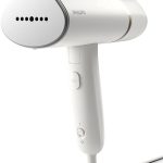 مكواة بخار محمولة باليد من سلسلة 3000 من فيليبس - 1000 واط، جاهزة للاستخدام في 30 ثانية، صغيرة الحجم وقابلة للطي - STH3020/16 ابيض