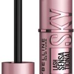 ماسكارا لتكثيف الرموش وتطويل الرموش من ميبيلين نيويورك، تركيبة قابلة للغسل وخالية من التقشر مع مستخلص الخيزران والفايبر، لاش سينسيشنال سكاي هاي، اسود