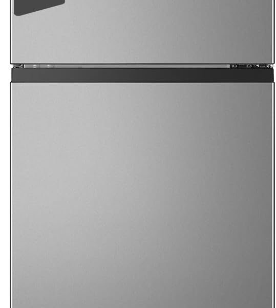 Hisense HTM55203D2, 264 Litres Gross, Top Mount Refrigerator, No Frost Technology, Big Door Balcony, LED Interior Light, Multi Air Flow, 90°Door Design, Silver