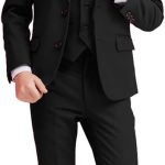 بدلة للاولاد مكونة من 5 قطع بقصة ضيقة للاطفال، بدلات رسمية لحمل الخواتم