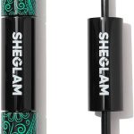 شيجلام ماسكارا 2 في 1 سوداء لتكثيف الرموش والطول مقاومة للماء تدوم طويلا مع انبوب مزدوج الاطراف لمكياج العين