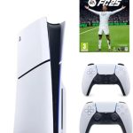 SIE Sony PlayStation 5 Slim Disc with Extra Dualsense White Controller and FC25 - International Version