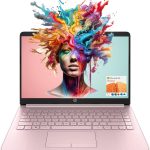 HP لابتوب محمول (يتضمن مايكروسوفت 365 لمدة عام)، شاشة 14 انش HD، 8GB RAM، 64GB eMMC، انتل رباعي النواة N4120، للطلاب والاعمال، كاميرا ويب، HDMI، واي فاي، RJ-45، ويندوز 11 هوم، زهري