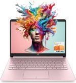 HP لابتوب محمول (يتضمن مايكروسوفت 365 لمدة عام)، شاشة 14 انش HD، 8GB RAM، 64GB eMMC، انتل رباعي النواة N4120، للطلاب والاعمال، كاميرا ويب، HDMI، واي فاي، RJ-45، ويندوز 11 هوم، زهري