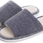 ايوتيو شبشب قماشي داخلي وخارجي، شبشب سفلي ناعم غير قابل للانزلاق للفصول الاربعة، شبشب للازواج للرجال والنساء