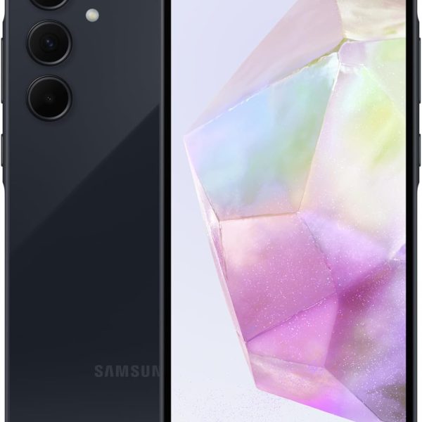 سامسونج جوال جالكسي ايه 35 الجيل الخامس 5G، ذاكرة تخزين 256GB، ذاكرة RAM 8GB، هاتف ذكي بنظام اندرويد، كحلي رائع (اصدار الامارات العربية المتحدة)