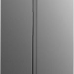 ثلاجة وفريزر من سوبر جنرال وزنها الاجمالي 600 لتر ببابين متجاورين، ووحدة تحكم رقمية، اللون فضي، موديل SGR-710-SBS، ابعادها 90.5 × 59.5 × 177 سم، ضمان سنة واحدة