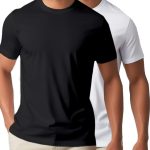 تي شيرت اسنشيالز للرجال من بولو ريبابليكا بقبة دائرية بدون طوق مصنوع من القطن الممشط بنسبة 100% للرجال عبوة من قطعتين