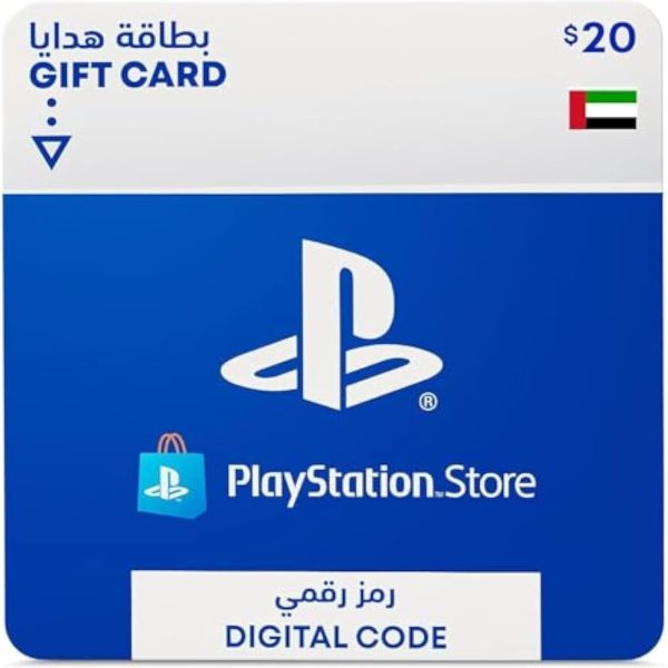 Playstation بطاقة شحن شبكة بقيمة 20 دولار | حساب PSN في الامارات العربية المتحدة [رمز رقمي]