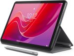 لينوفو تاب M11 بشاشة FHD 11 انش WUXGA مضادة لبصمات الاصابع 90Hz مع معالج ميديا تيك هيليو G88 2GHz وذاكرة RAM 8GB وذاكرة تخزين 128GB قابلة للتوسيع وقابلة للتوسيع، فوليو + قلم متضمن، اندرويد 13، رمادي