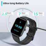 ⁦ساعة ذكية ZW01 من بيجي، شاشة 1.8 انش، مكالمات بلوتوث، بطارية تدوم 15 يوم، مقاومة للماء IP68، اكثر من 123 وضع رياضي، مراقبة تشبع الاكسجين/ساعة نوم/تنبيهات الصلاة، ساعة ذكية متوافقة مع اندرويد وiOS⁩ - الصورة ⁦7⁩