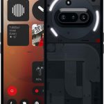 لا شيء جوال (3 امبير) 128 جيجابايت مع كاميرا امامية 32 ميجابكسل، تكبير فائق 30 مرة، شحن سريع 50 واط، شاشة اموليد مرنة FHD+ 6.75 بوصة - اسود