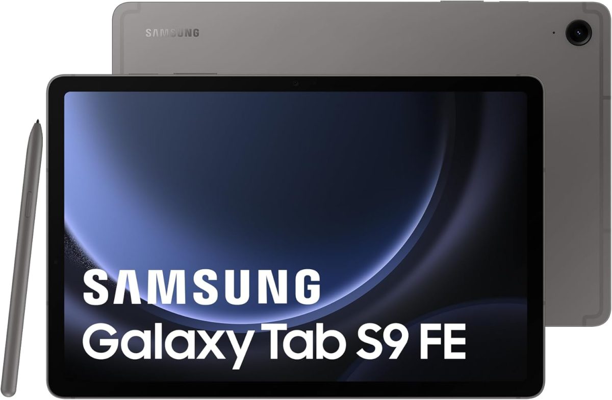 سامسونج تابلت جالكسي تاب اس 9 اف اي، 10.9 انش واي فاي 128GB، يتضمن قلم S، بطارية تدوم طويلا، شهادة اي بي 68، رصاصي، اصدار اف ار