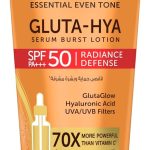 لوشن جلوتا-جلو المعزز بسيروم بيرست، أقصى حماية وبشرة مشرقة، مع الهيالورونيك وعامل الوقاية من الشمس، ١٨٠ مل