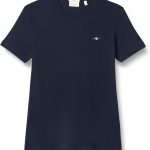 غانت تيشيرت بقصة ضيقة ورقبة شكل V للرجال 2003186-433