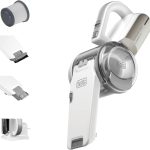 مكنسة كهربائية لاسلكية محمولة باليد 14.4 فولت من بلاك اند ديكر ببطارية ليثيوم ايون 1.5 امبير في الساعة، سعة الوعاء 440 مل وفلتر ثلاثي مع دوران 200 درجة PV1420L-B5 كفالة لمدة عامين