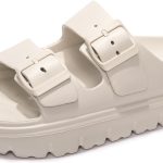 فاني مونكي صندل مسطح مريح بإبزيم مزدوج قابل للتعديل من مادة ايفا للنساء