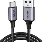 يوجرين تايب سي بطول 1 متر، كابل USB C مضفر من النايلون، سلك شحن سريع USB لهاتف سامسونج جالاكسي اس 24 ،بكسل 8، ريدمي نوت، ايباد برو 2022، ماك بوك برو، نينتندو سويتش، هواوي، بلاي ستيشن 5، إلخ