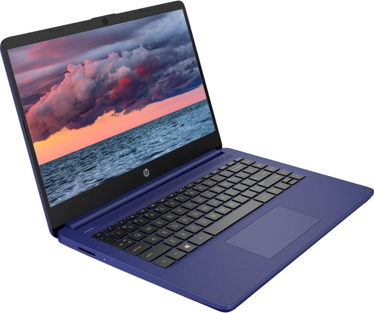 ⁦HP لابتوب محمول للطلاب والاعمال بشاشة HD 14 انش ومعالج انتل رباعي النواة N4120 وذاكرة RAM DDR4 16GB وبطاقة الذاكرة اي ام ام سي 64GB واوفيس 365 لمدة عام وكاميرا ويب وقارئ بطاقات SD وHDMI وواي فاي⁩ - الصورة ⁦3⁩