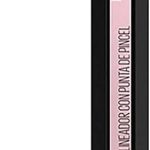 قلم تحديد العين السائل من ميبيلين نيويورك، طرف فرشاة، يدوم طويلا ومقاوم للماء، لمسة نهائية غير لامعة، قلم تحديد عيون هايبر ايزي، اسود