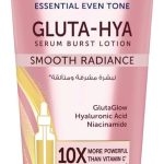 لوشن الجسم سموث راديانس من تشكيلة اسنشيال ايفن تون، سيروم جلوتا هيا، اقوى 10 مرات من فيتامين C، ترطيب عميق، 200 مل من فازلين
