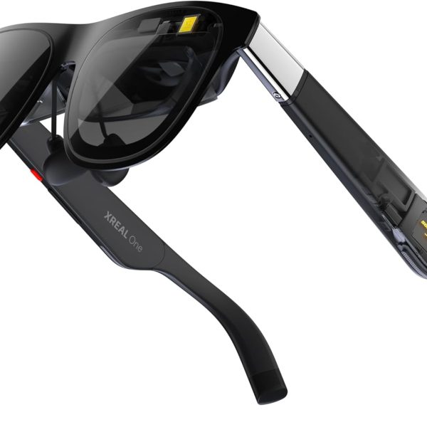 XREAL One AR Glasses with X1 Chip, Native 3 DoF, 147" 50°FOV 120Hz HD Display, Renowned Audio, 3 Adjustable Lens Transparency, Compatible with iPhone 16/15, Steam Deck, ROG, Mac, PC, Android & iOS