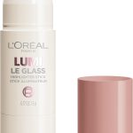 قلم هايلايتر ترو ماتش لومي لو جلاس من لوريال باريس، عاكس وشفاف، هايلايتر زجاجي للوجه والجسم، 620 بينك باليت، 0.25 اونصة
