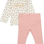 اللي طقم تي شيرت وسروال ضيق للفتيات ELL0509976 اللي Star Ls فانيلا ايس