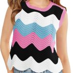 هالو مونينغ بلوزات قصيرة محبوكة للبنات من سن 5 إلى 14 سنة