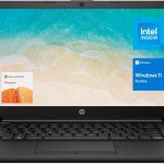 HP لابتوب محمول 14 انش (يتضمن مايكروسوفت 365 لمدة عام)، شاشة HD، معالج انتل رباعي النواة، ذاكرة RAM 16GB، تخزين 128GB، واي فاي 6، كاميرا ويب، HDMI، ويندوز 11 هوم، اسود