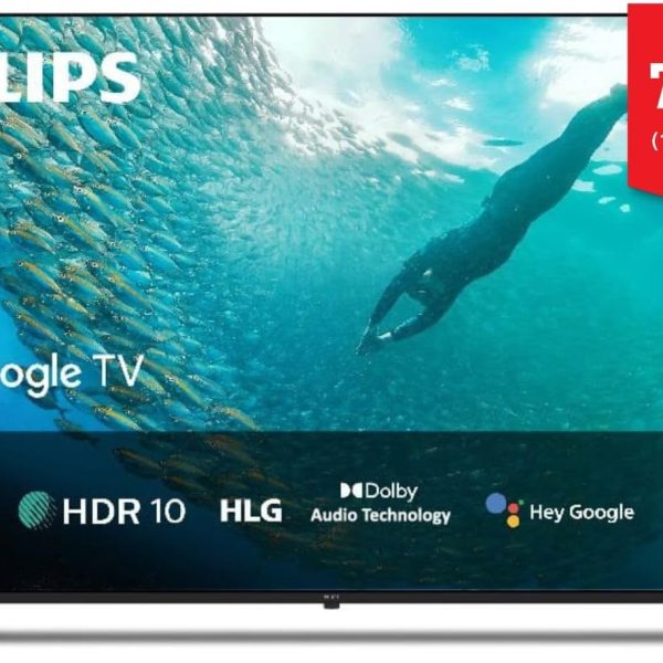 فيليبس تلفزيون جوجل بدقة 4K UHD مقاس 75 بوصة (190 سم) مع صوت دولبي ومعالجة صور متقدمة، موديل 2024 مع ضمان دولي لمدة عام