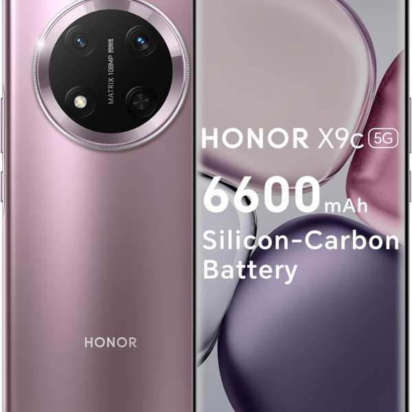 اونر هاتف X9c 5G بذاكرة RAM 12GB وذاكرة داخلية 256GB ثنائي شرائح الاتصال بلون ارجواني تيتانيوم مع هدايا مجانية - اصدار الامارات العربية المتحدة