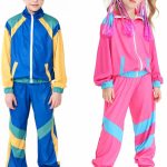 بدلة رياضية للاولاد بنمط الثمانينيات من كوريو، زي هيب هوب مكون من بلوزة وسروال، ملابس رياضية كلاسيكية للرقص