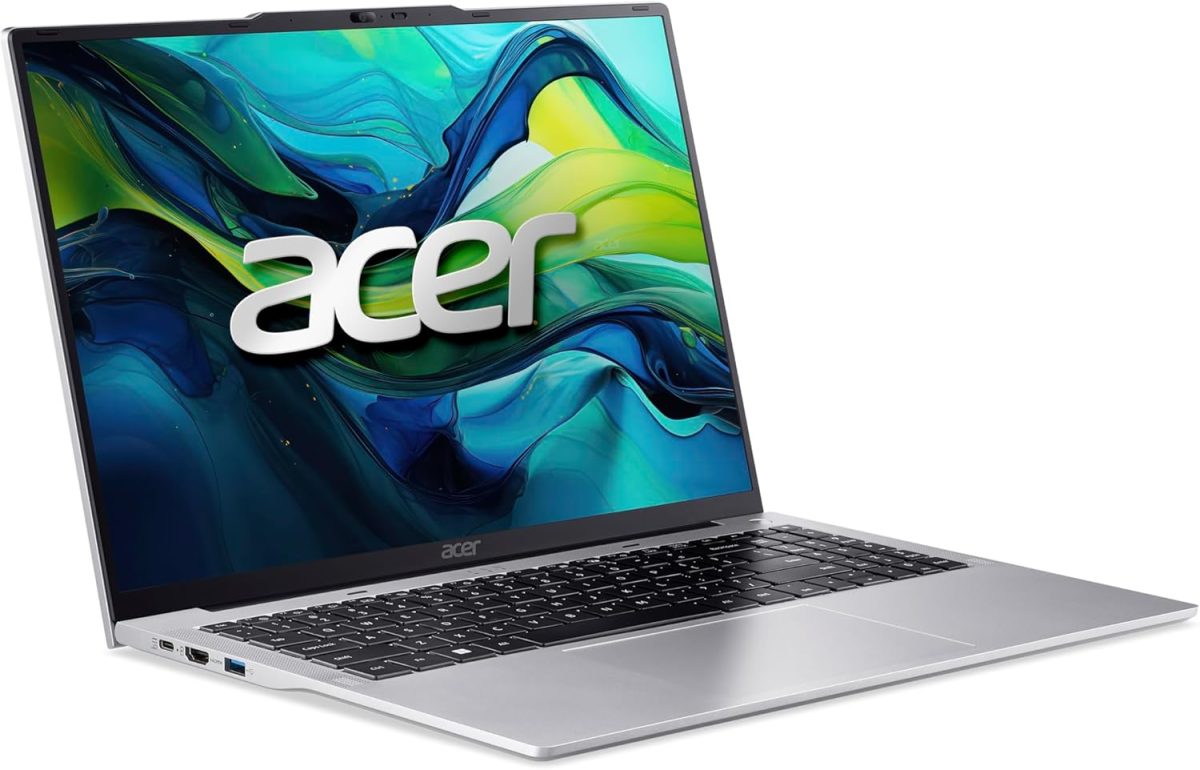 ⁦ايسر لاب توب اسباير لايت AL16 الجيل 13 انتل كور i5-1334U 10 نواة حتى 4.6GHz/16GB DDR5 RAM/512GB SSD/بطاقة رسومات انتل ايرس XE/16 انش WUXGA IPS سليم بيزيل/ويندوز 11 هوم/واي فاي 6/فضي⁩ - الصورة ⁦6⁩