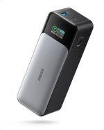 بطارية Anker Power Bank، شاحن محمول بـ 3 منافذ بقوة 24,000 ميلي أمبير في الساعة، منفذ خارجي 140 واط، 737 (PowerCore 24K)، شاشة رقمية حديثة، تتوافق مع iPhone 15 وSamsung وDell وAirPods والمزيد.