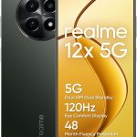 ريلمي 12×5G | ثنائي شرائح الاتصال | ذاكرة RAM 8GB | روم 256GB | شاشة 6.66 انش 120Hz | كاميرا 50MP AI | ديمنستي 6100+ | بطارية 5000mAh | شحن سريع 15 واط | اندرويد 14 | ضمان 12 شهر (اسود متوهج)