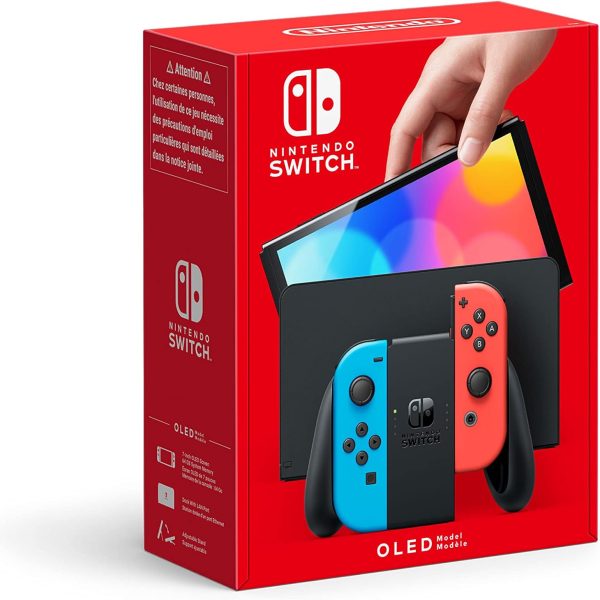 نينتندو سويتش (موديل OLED)، ازرق نيون/احمر نيون، اصدار عالمي