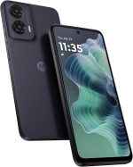 موتورولا G35 5G، ذاكرة RAM 8+16GB، شريحة اتصال PSIM، ذاكرة روم 128GB، يونيسوك T760، شاشة 6.7 انش FHD+ 120Hz، اندرويد 14، اسود ميدنايت