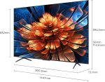 ⁦TCL تلفزيون ذكي 65 بوصة 4K QD-Mini LED ملون كوانتوم كريستال HDR 10+ للالعاب جوجل، معدل تحديث اصلي 144Hz، اونكيو 2.1 هاي فاي، دولبي اتموس، وضع الذكاء الاصطناعي، جيم ماستر-65Q6C (موديل 2025)⁩ - الصورة ⁦3⁩