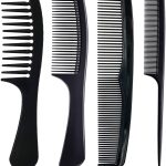 مومنت مجموعة امشاط شعر من 4 قطع، امشاط رفيعة احترافية لتصفيف الشعر، اكسسوارات تصفيف الشعر للاستخدام اليومي، قوية ومتينة ومضادة للكهرباء الساكنة للرجال والنساء